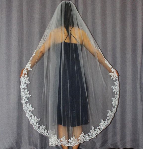 one layer ballet wedding veil with full lace edge waltz bridal veil with comb wedding accessoires mv042283793, Black
one layer ballet wedding veil with full lace edge waltz bridal veil with comb wedding accessoires mv042283793, Black