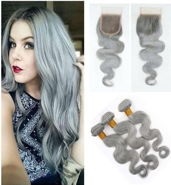 new fashion grey silver brazilian virgin hair weave 3 bundles with lace closure body wave human hair extension with lace closure g7574356, Black;brown
new fashion grey silver brazilian virgin hair weave 3 bundles with lace closure body wave human hair extension with lace closure g7574356, Black;brown