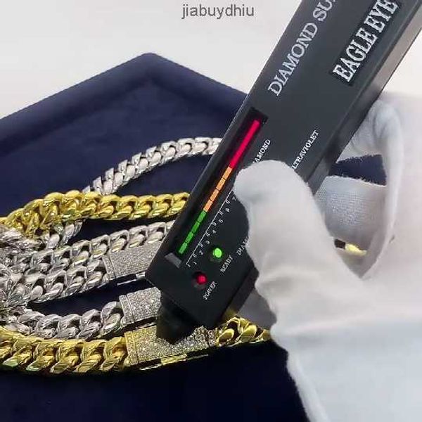 factory price fashion jewelry hiphop rock men 18k gold filled plated stainless steel moissnite miami cuban link chain necklace, Silver
factory price fashion jewelry hiphop rock men 18k gold filled plated stainless steel moissnite miami cuban link chain necklace, Silver