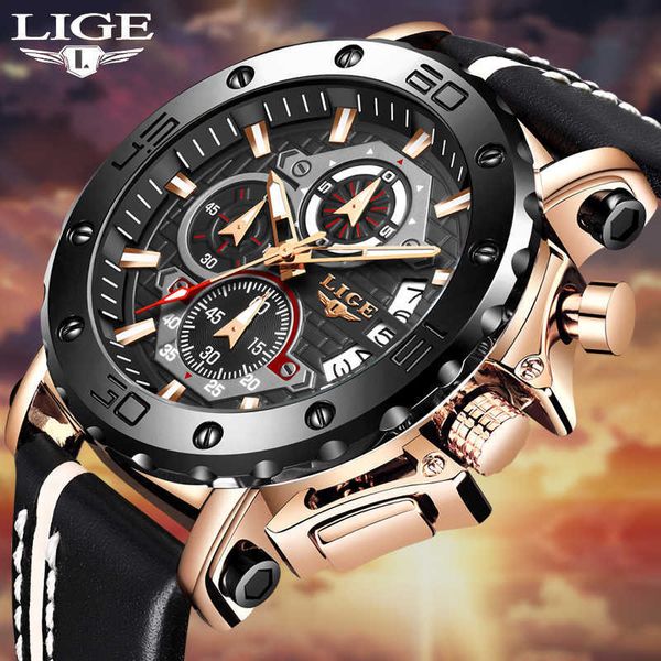lige new business learther mens watches brand luxury quartz watch for men waterproof sport big dial military wristwatch 230605, Slivery;black
lige new business learther mens watches brand luxury quartz watch for men waterproof sport big dial military wristwatch 230605, Slivery;black