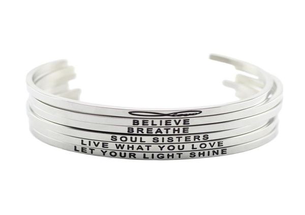 new arrival stainless steel open cuff bracelet silver hand stamped bracelet bangle engraved words bracelet bangle jewelry3450682, Black
new arrival stainless steel open cuff bracelet silver hand stamped bracelet bangle engraved words bracelet bangle jewelry3450682, Black