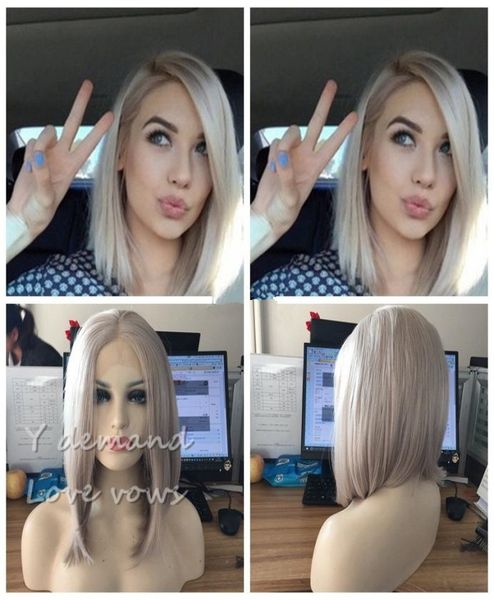 short bob hair silver platinum blonde lace front lace wigs synthetic ash blonde straight heat resistant fiber wigs middle parting 2742005, Black
short bob hair silver platinum blonde lace front lace wigs synthetic ash blonde straight heat resistant fiber wigs middle parting 2742005, Black
