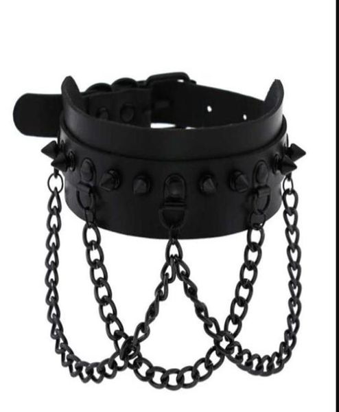 spike choker collar necklace metal chain fashion black leather chokers harajuku jewelry6770070, Silver
spike choker collar necklace metal chain fashion black leather chokers harajuku jewelry6770070, Silver