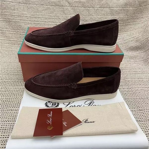 23s loro&piana shoes summer walk charms suede loafers moccasins apricot genuine leather men casual slip on flats women luxury designers flat, Black
23s loro&piana shoes summer walk charms suede loafers moccasins apricot genuine leather men casual slip on flats women luxury designers flat, Black