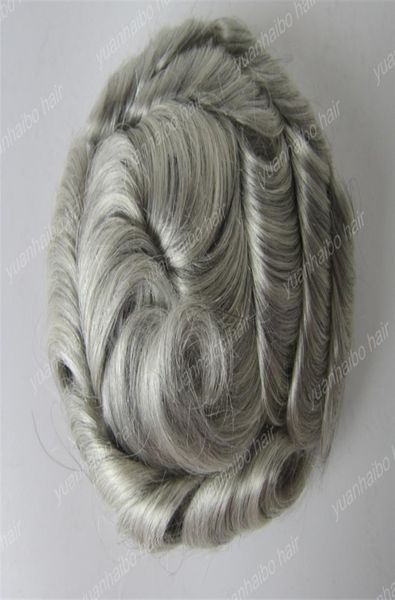 new arrival 6inch natural wave malaysian remy hair silver gray toupees for old men 2089032, Black
new arrival 6inch natural wave malaysian remy hair silver gray toupees for old men 2089032, Black