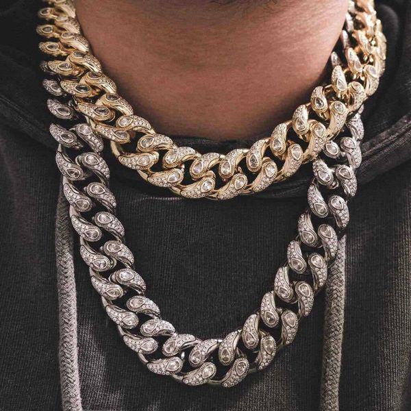 16mm diamonds iced out eye baguette bandana miami cuban link chain necklace hiphop jewelry for rapper, Silver
16mm diamonds iced out eye baguette bandana miami cuban link chain necklace hiphop jewelry for rapper, Silver