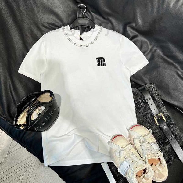women's t-shirt designer rhinestone decoration bow short sleeve t-shirt loose versatile western fashion sense simple pvlz, White
women's t-shirt designer rhinestone decoration bow short sleeve t-shirt loose versatile western fashion sense simple pvlz, White