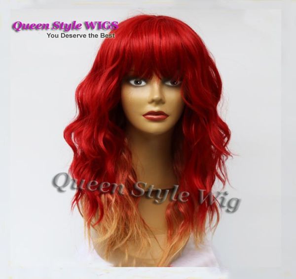 new arrival medium length heat resistant wig synthetic water deep curly wave two tone ombre mermaid red hair wig wigs with bangs9620175, Black
new arrival medium length heat resistant wig synthetic water deep curly wave two tone ombre mermaid red hair wig wigs with bangs9620175, Black
