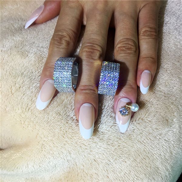 vecalon fashion hiphop ring 925 sterling silver pave 252pcs aaaaa cz promise engagement wedding rings for women men jewelry, Slivery;golden
vecalon fashion hiphop ring 925 sterling silver pave 252pcs aaaaa cz promise engagement wedding rings for women men jewelry, Slivery;golden