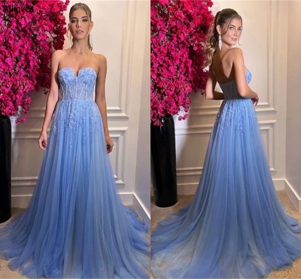 light blue tulle a line prom dresses arabic aso ebi sweetheart lace appliques long plus size women formal occasion party gowns backless even, Black
light blue tulle a line prom dresses arabic aso ebi sweetheart lace appliques long plus size women formal occasion party gowns backless even, Black