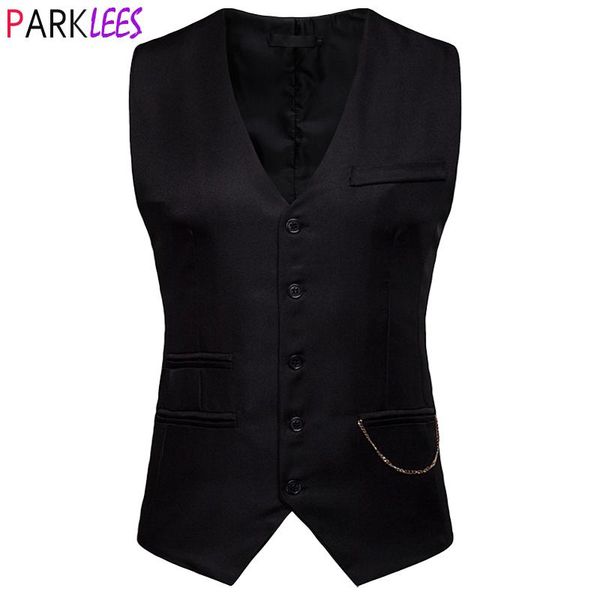 blazers mens gentleman formal slim fit single breasted black dress suit vests 2022 fashion chain decoration men vest waistcoat gilet 2xl, White;black
blazers mens gentleman formal slim fit single breasted black dress suit vests 2022 fashion chain decoration men vest waistcoat gilet 2xl, White;black