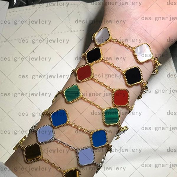 classic four leaf clover bracelet 18k gold flower bangle for women chain link fashion gold silver charm party wedding jewelry designer brace, Golden;silver
classic four leaf clover bracelet 18k gold flower bangle for women chain link fashion gold silver charm party wedding jewelry designer brace, Golden;silver