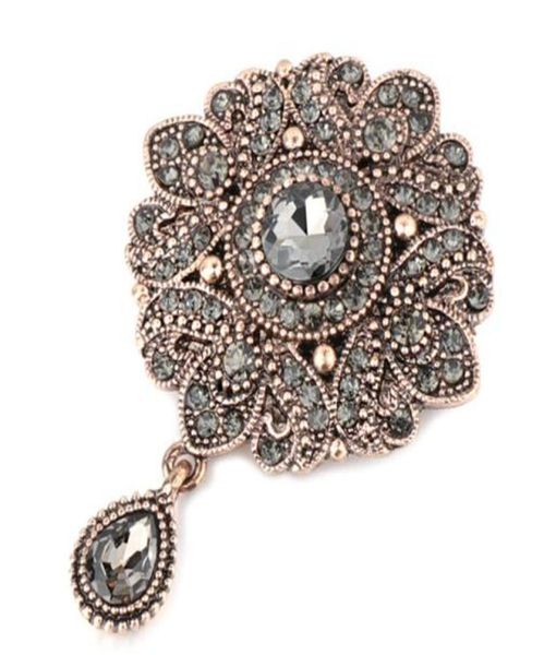 vintage gray crystal flower turkish brooch pin for women antique gold arabesque rhinestone brooch lapel scarf broches1854309, Silver
vintage gray crystal flower turkish brooch pin for women antique gold arabesque rhinestone brooch lapel scarf broches1854309, Silver