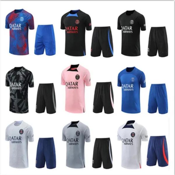 22/23/24 psgs tracksuit soccer jerseys 22 23 paris sportswear men training suit short sleeved suit football kit uniform chandal sweatshirt s, Black
22/23/24 psgs tracksuit soccer jerseys 22 23 paris sportswear men training suit short sleeved suit football kit uniform chandal sweatshirt s, Black