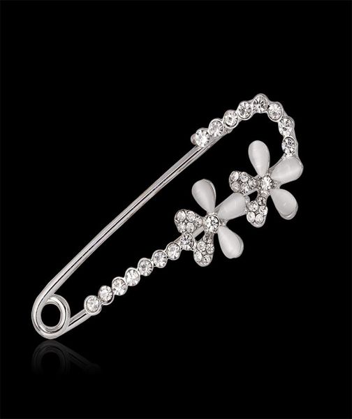 white safety pin brooch jewelry double flower opal rhinestone collar brooches for women scarves corsage shawls1186249, Gray
white safety pin brooch jewelry double flower opal rhinestone collar brooches for women scarves corsage shawls1186249, Gray