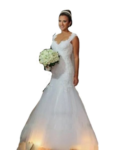 elegant white mermaid wedding dress jewel capped shoulder beaded lace appliques sheer back tulle bridal gowns vestidos de novia
elegant white mermaid wedding dress jewel capped shoulder beaded lace appliques sheer back tulle bridal gowns vestidos de novia