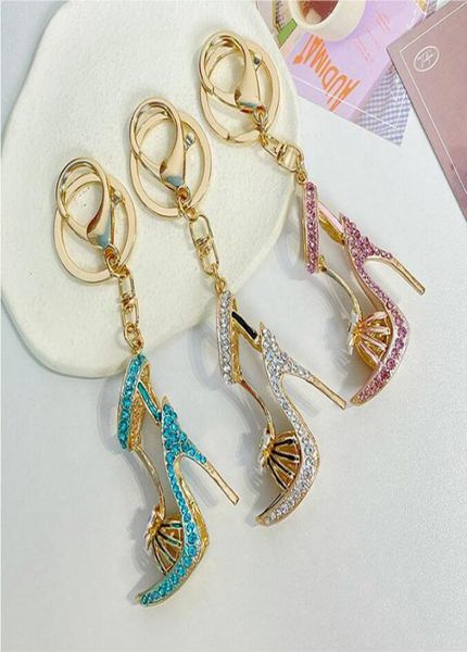 jinglang trendy white powder blue crystal high heel shoe shape keychain bag key accessories ornaments2333076, Silver
jinglang trendy white powder blue crystal high heel shoe shape keychain bag key accessories ornaments2333076, Silver