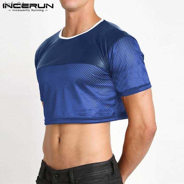 incerun fashionable casual style new men's breathable mesh camiseta short sleeve crop 2023 patchwork cropped t-shirts s-5xl l230520, White;black
incerun fashionable casual style new men's breathable mesh camiseta short sleeve crop 2023 patchwork cropped t-shirts s-5xl l230520, White;black