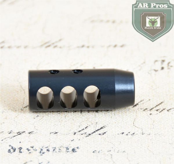 12x28unef thread 223556 black steel short competition muzzle brake with jam nut9110282
12x28unef thread 223556 black steel short competition muzzle brake with jam nut9110282