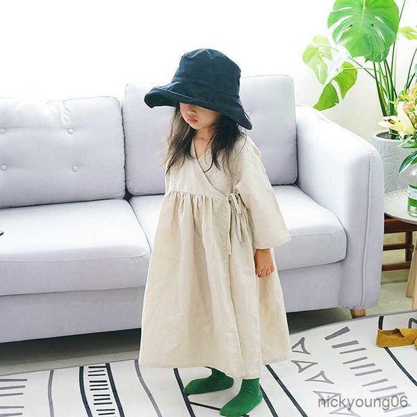 girl's dresses girls retro cotton and linen wrap dress spring autumn japanese new children's casual loose lace-up with long sleeve, Red;yellow
girl's dresses girls retro cotton and linen wrap dress spring autumn japanese new children's casual loose lace-up with long sleeve, Red;yellow
