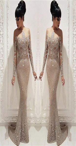 sparkling arabic sequins lace mermaid prom dresses elegant long sleeves sheer crew neck evening gowns plus size vestidos de festa 8322487, Black;red
sparkling arabic sequins lace mermaid prom dresses elegant long sleeves sheer crew neck evening gowns plus size vestidos de festa 8322487, Black;red