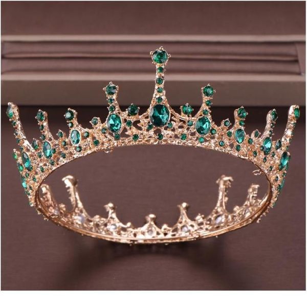 vintage baroque green crystal round queen crown wedding tiara bridal diadem gold color headpiece dress wedding hair acc jllykb2887670, Silver
vintage baroque green crystal round queen crown wedding tiara bridal diadem gold color headpiece dress wedding hair acc jllykb2887670, Silver