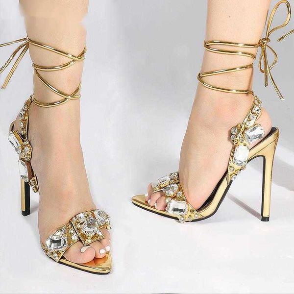 woman sandals new style gladiator crystal diamond women summer ankle lace-up ladies pointed toe shoes sandalias de mujer 230511, Black
woman sandals new style gladiator crystal diamond women summer ankle lace-up ladies pointed toe shoes sandalias de mujer 230511, Black