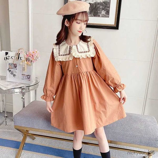 girl's dresses kids girls long sleeve 6-14years children clothing big girl cotton casual dress embroidery princess 9 10 11 r230607, Red;yellow
girl's dresses kids girls long sleeve 6-14years children clothing big girl cotton casual dress embroidery princess 9 10 11 r230607, Red;yellow