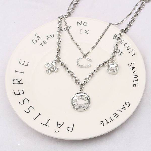 19style luxury designer double letter pendant necklaces 18k gold plated crysatl pearl rhinestone sweater necklace for women wedding party je, Silver
19style luxury designer double letter pendant necklaces 18k gold plated crysatl pearl rhinestone sweater necklace for women wedding party je, Silver