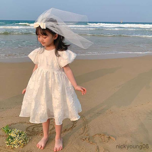 girl's dresses girls summer dress big flower sleeve cute applique flowers white princess party new children clothing r230607, Red;yellow
girl's dresses girls summer dress big flower sleeve cute applique flowers white princess party new children clothing r230607, Red;yellow