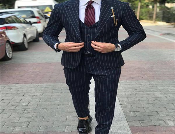 new style groomsmen stripe groom tuxedos peak lapel men suits weddingpromdinner man blazer jacketpantstievest g1052662356, Black;gray
new style groomsmen stripe groom tuxedos peak lapel men suits weddingpromdinner man blazer jacketpantstievest g1052662356, Black;gray