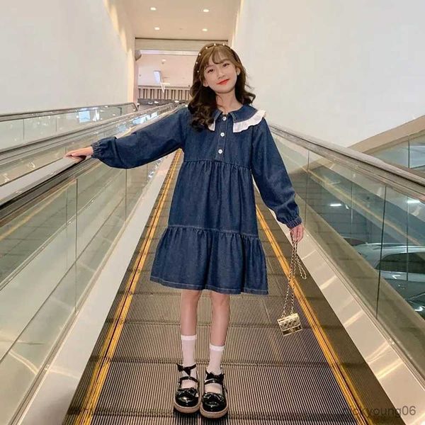 girl's dresses 6-15 girls long sleeve dress children blue soft denim casual style kids full for grils10 13 r230607, Red;yellow
girl's dresses 6-15 girls long sleeve dress children blue soft denim casual style kids full for grils10 13 r230607, Red;yellow