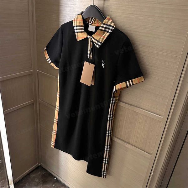 summer dress for woman lapel neck splicing classic plaid skinny polo shirt dress breathable luxury outdoor casual dress designer women cloth, Black;gray
summer dress for woman lapel neck splicing classic plaid skinny polo shirt dress breathable luxury outdoor casual dress designer women cloth, Black;gray