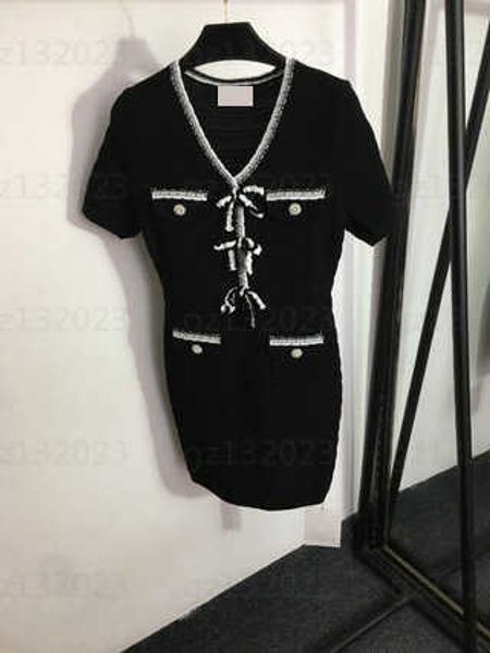 casual dress woman designer clothes pearl buttons bow tie v-neck waist knit short sleeve dress 3 colors 3 sizes block parties summer women f, Black;gray
casual dress woman designer clothes pearl buttons bow tie v-neck waist knit short sleeve dress 3 colors 3 sizes block parties summer women f, Black;gray