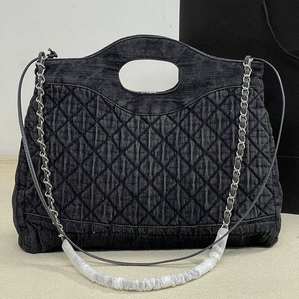 denim 31 women large tote designer bag dark grey quilted outdoor shopping crossbody shoulder bag large capacity vintage handbag silver hardw
denim 31 women large tote designer bag dark grey quilted outdoor shopping crossbody shoulder bag large capacity vintage handbag silver hardw