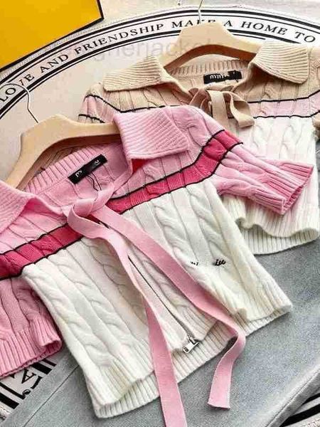 women's knits & tees designer summer cool and cute lace up lapel short sleeve knitwear female letter embroidery design sense age reduci, White
women's knits & tees designer summer cool and cute lace up lapel short sleeve knitwear female letter embroidery design sense age reduci, White