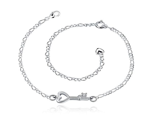 women039s silver plated copper figaro chain barefoot beach key pendant anklet bracelet foot jewelry 1813337, Red;blue
women039s silver plated copper figaro chain barefoot beach key pendant anklet bracelet foot jewelry 1813337, Red;blue