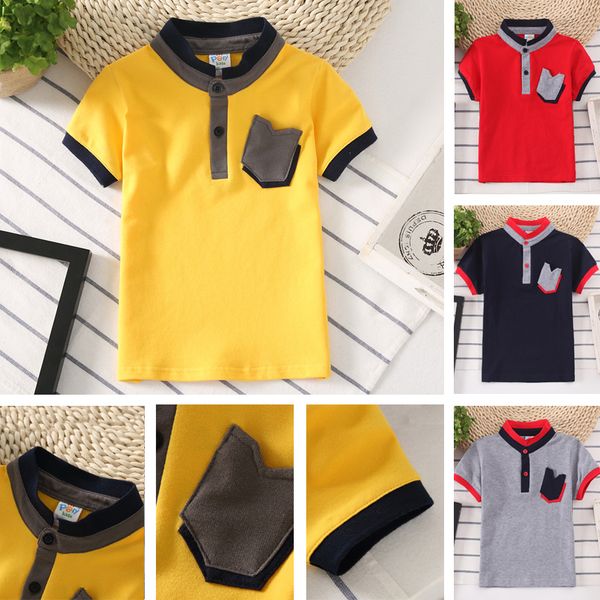 2-16 years kids t-shirt boy polo shirt stand collar pocket cotton korean fashion children clothes boys shirts, Blue
2-16 years kids t-shirt boy polo shirt stand collar pocket cotton korean fashion children clothes boys shirts, Blue
