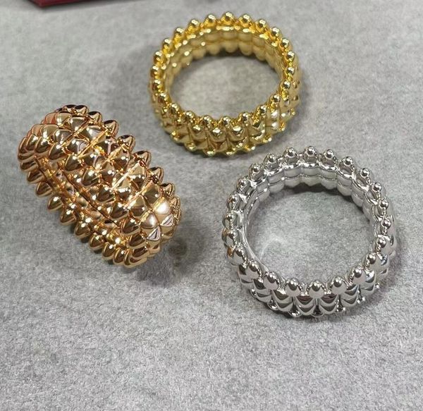 new luxury clash de cartis couple rings 925 silver rivet rotating bullet band ring for men's and women's punk party designer jewel
new luxury clash de cartis couple rings 925 silver rivet rotating bullet band ring for men's and women's punk party designer jewel