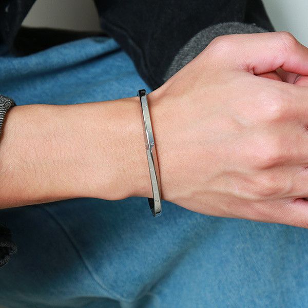 vintage mens bracelet stainless steel twisted open bracelets punk jewelry for men boyfriend party gift yw135b-412, Black
vintage mens bracelet stainless steel twisted open bracelets punk jewelry for men boyfriend party gift yw135b-412, Black