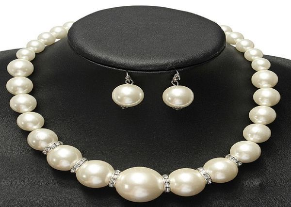 imitation pearls bridal jewelry sets fashion crystal wedding gift classic statement collar choker necklace earring sets for women 5316873, Silver
imitation pearls bridal jewelry sets fashion crystal wedding gift classic statement collar choker necklace earring sets for women 5316873, Silver