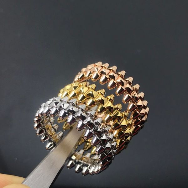 luxury clash de cartis couple rings 925 silver rivet rotating bullet ring for men's and women's punk party designer jewelry weddin
luxury clash de cartis couple rings 925 silver rivet rotating bullet ring for men's and women's punk party designer jewelry weddin