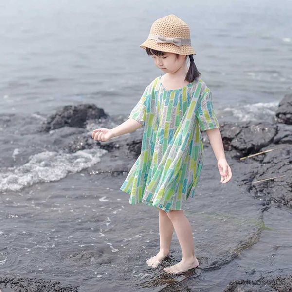 girl's dresses little girls summer dress 2-9years kids green short sleeve loose for girls cotton princess childlren's clothing r23, Red;yellow
girl's dresses little girls summer dress 2-9years kids green short sleeve loose for girls cotton princess childlren's clothing r23, Red;yellow