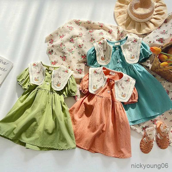 girl's dresses vintage rustic floral embroidered girls' dress 2023 new children's turn-down collar cotton short-sleeved summe, Red;yellow
girl's dresses vintage rustic floral embroidered girls' dress 2023 new children's turn-down collar cotton short-sleeved summe, Red;yellow