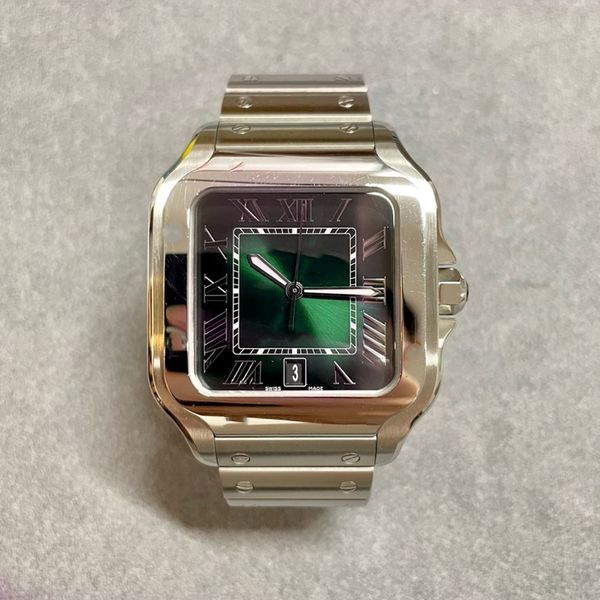 designer square mens watches 39mm green tank watch rubber and 904l stainless steel mechanical watches case bracelet date watch male lady 35m, Slivery;brown
designer square mens watches 39mm green tank watch rubber and 904l stainless steel mechanical watches case bracelet date watch male lady 35m, Slivery;brown