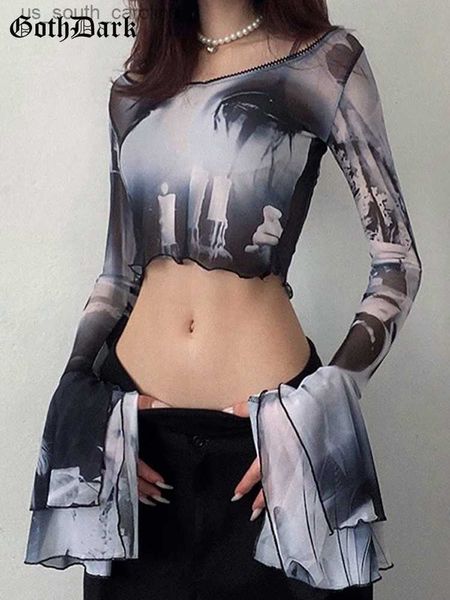 goth dark punk aesthetic print y2k mesh women crop gothic flare sleeve see through t-shirts emo lettuce hem streetwear l230522, White
goth dark punk aesthetic print y2k mesh women crop gothic flare sleeve see through t-shirts emo lettuce hem streetwear l230522, White