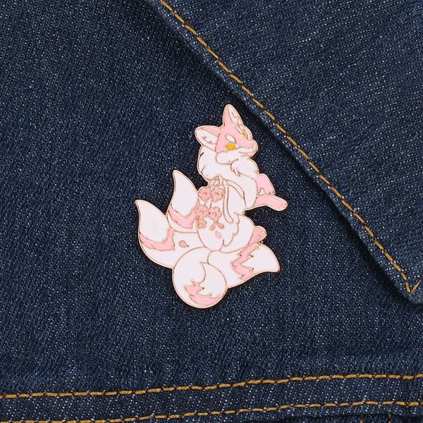 pink tail fox brooch cute anime movies games hard enamel pins collect metal cartoon brooch backpack hat bag collar lapel badges, Blue
pink tail fox brooch cute anime movies games hard enamel pins collect metal cartoon brooch backpack hat bag collar lapel badges, Blue