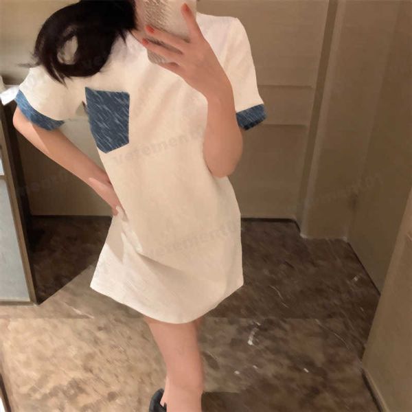 lowewe summer dress for woman 2 colors full body 3d embossed jacquard fabric washed denim splicing short sleeves dress luxury designer women, Black;gray
lowewe summer dress for woman 2 colors full body 3d embossed jacquard fabric washed denim splicing short sleeves dress luxury designer women, Black;gray