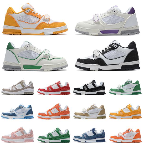 designer shoes logo embossed mens trainers platform strap skate sneakers tripler white black green low vuittns casual shoe womens fashion sn, White;red
designer shoes logo embossed mens trainers platform strap skate sneakers tripler white black green low vuittns casual shoe womens fashion sn, White;red