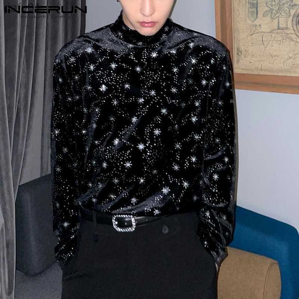 2023 spring printing men t shirt turtleneck long sleeve streetwear leisure tee fashion casual camisetas incerun s-5xl 7 l230520, White;black 
2023 spring printing men t shirt turtleneck long sleeve streetwear leisure tee fashion casual camisetas incerun s-5xl 7 l230520, White;black